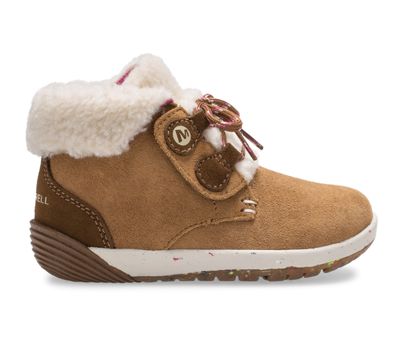 Merrell Bare Steps® Cocoa Jr. Boot, Chestnut Suede