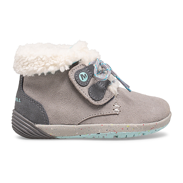 Bare Steps® Cocoa Jr. Boot, Grey/Turquoise, dynamic