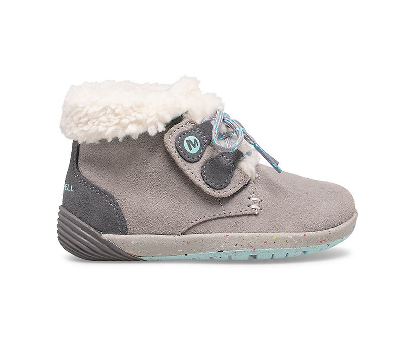 Bare Steps® Cocoa Jr. Boot, Grey/Turquoise, dynamic 1