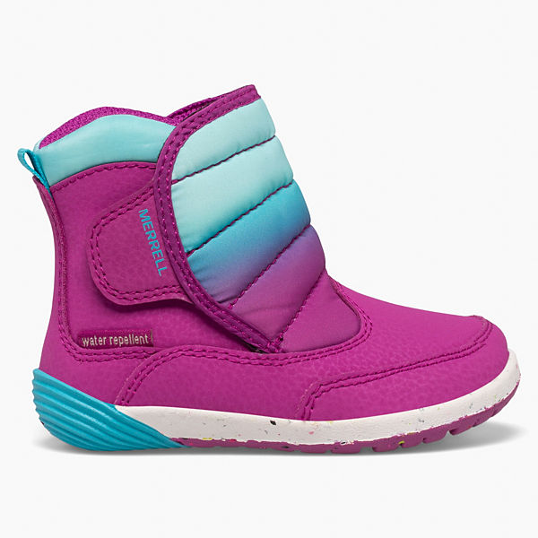 Bare Steps Puffer Boot, Berry/Turquoise, dynamic
