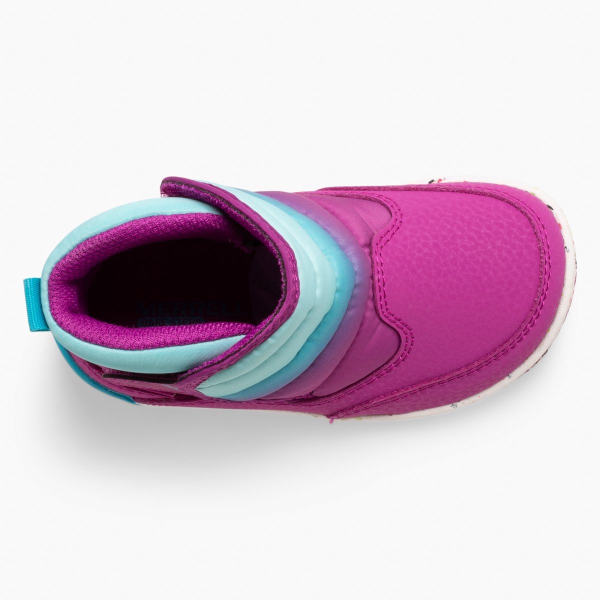 Bare Steps Puffer Boot, Berry/Turquoise, dynamic 5