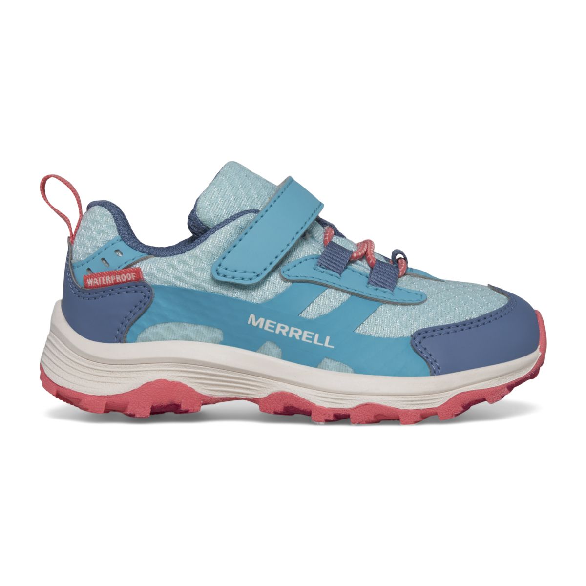 Moab Speed 2 Low A/C  Jr. Waterproof, Turquoise/Coral, dynamic