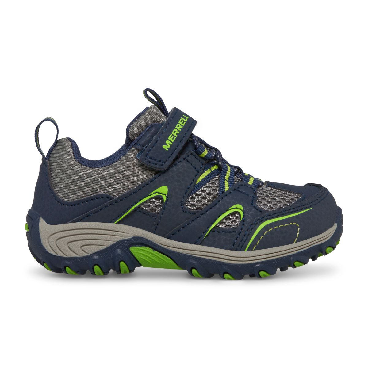 Trail Chaser Jr. Shoe, Navy/Green, dynamic