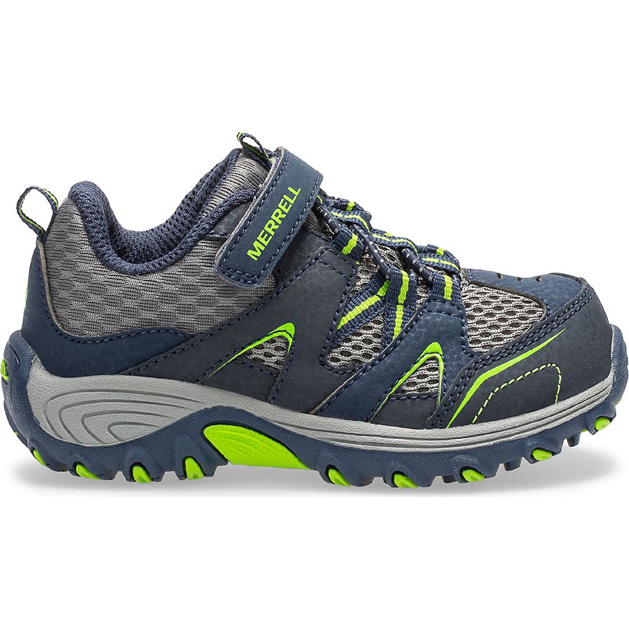 Trail Chaser Jr. Shoe, Navy/Green, dynamic 1