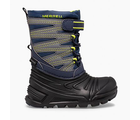 Merrell Kids Boys Ml-Hilltop Qc Waterproof Ankle Boots 3.5 M Brown 