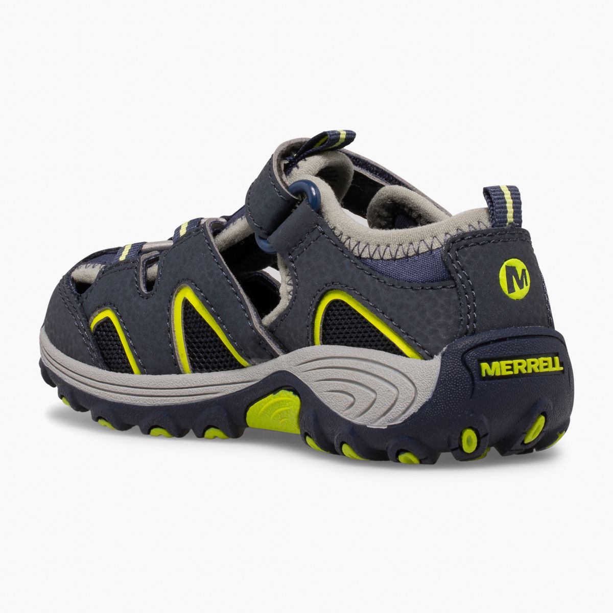 Hydro H2O Hiker Jr Sandal, Navy/Lime, dynamic 4
