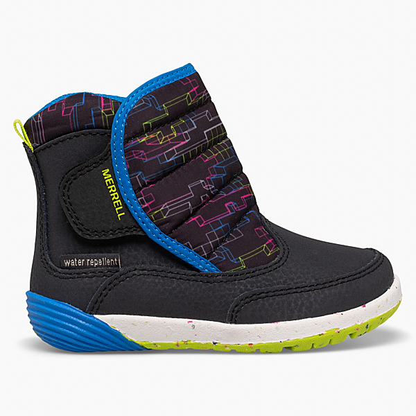 Bare Steps Puffer Boot, Carbon/Multi, dynamic