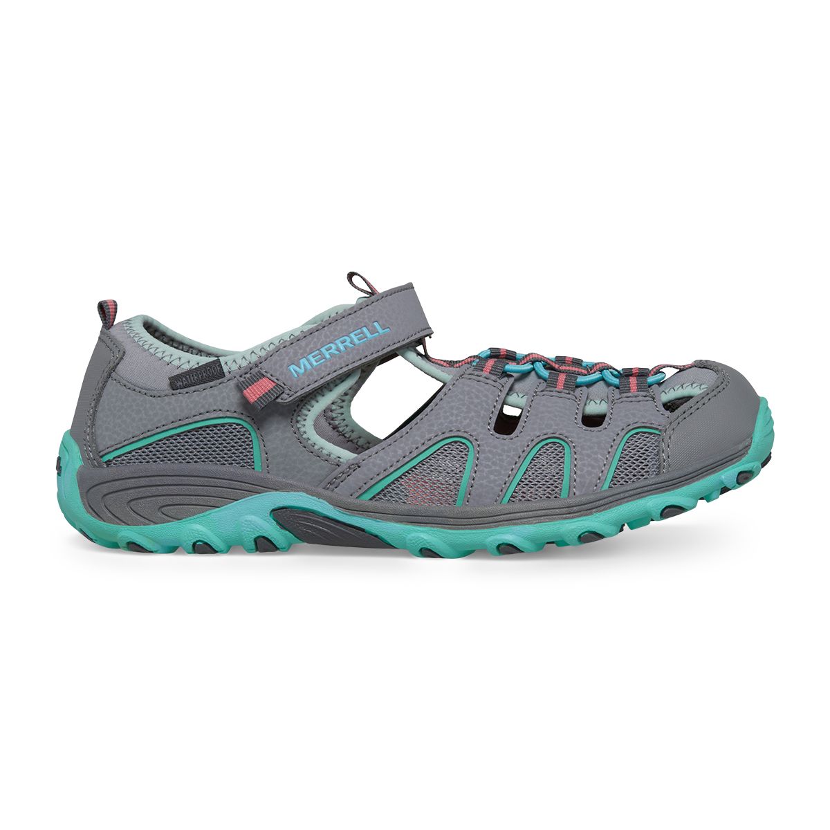 Hydro H2O Hiker Sandal, Grey/Turquoise, dynamic