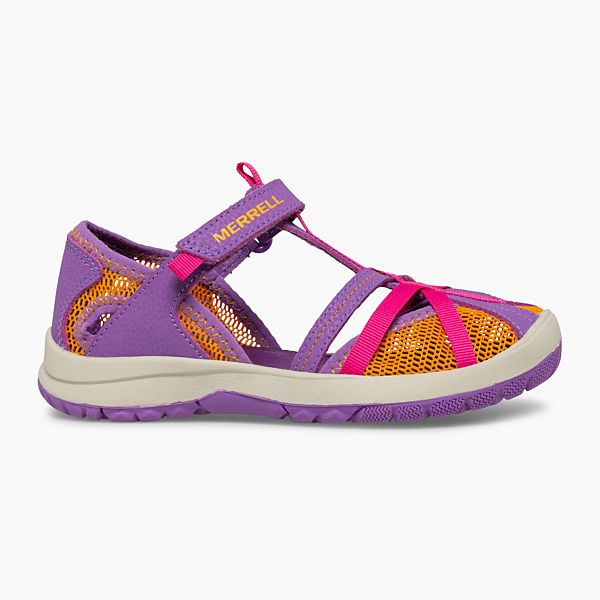 Dragonfly Sandal, Purple/Orange, dynamic