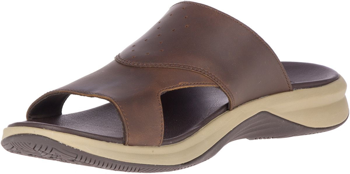 Men - Tideriser Luna Slide Leather - Sandals | Merrell