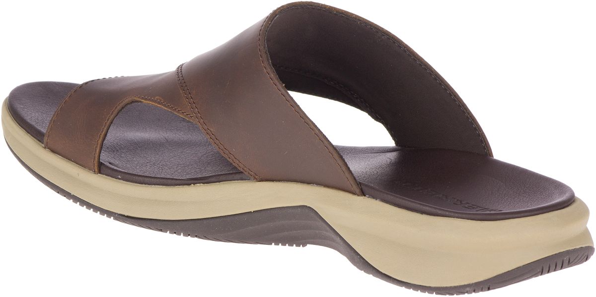 Men - Tideriser Luna Slide Leather - Sandals | Merrell