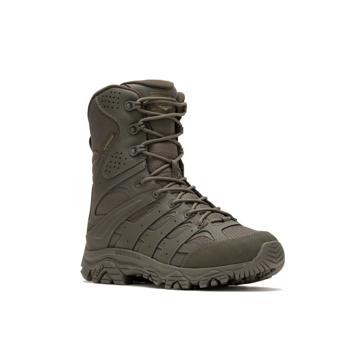 Moab 3 8" Tactical Zip Waterproof Boot, Dark Olive, dynamic 2