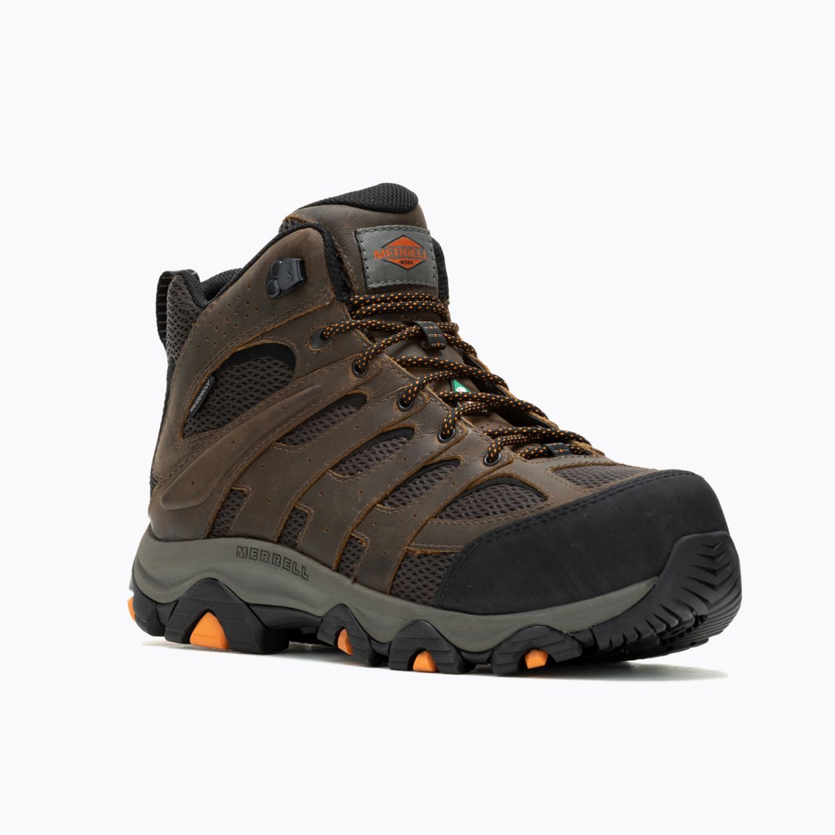 Moab Vertex 2 Mid Waterproof Carbon Fiber CSA Work Boot Wide Width, Earth, dynamic 2