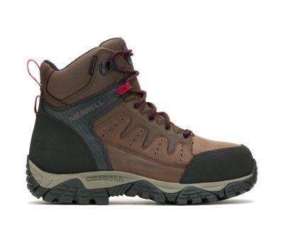 Merrell Windoc 6" Waterproof Steel Toe CSA Work Boot Wide Width, Rye