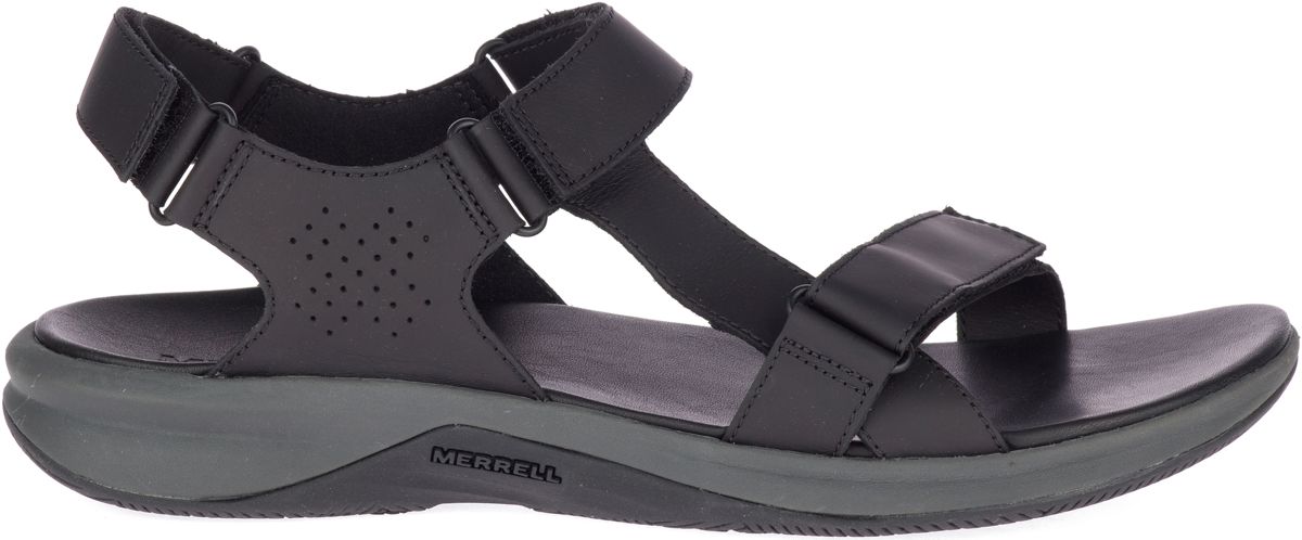 merrell mens leather sandals