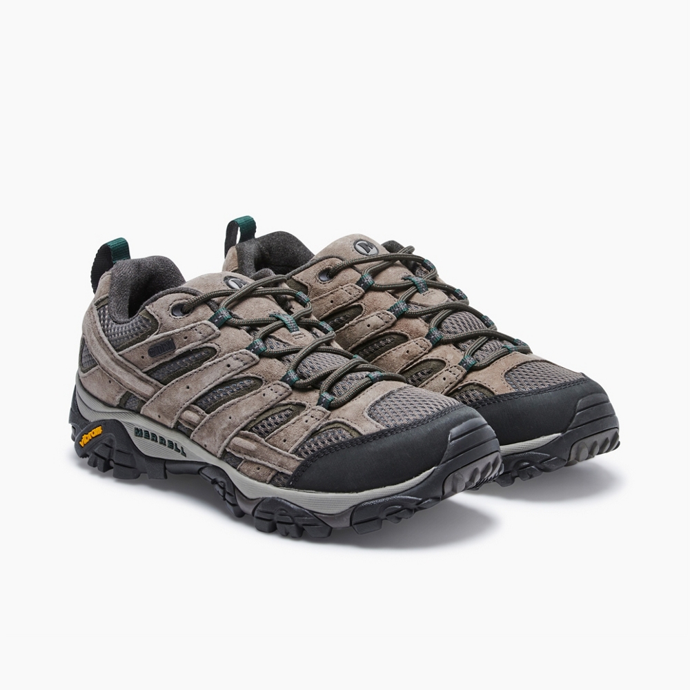 thumbnail 22  - Merrell Men Moab 2 Waterproof Hiking Shoes Suede,Leather-And-Mesh