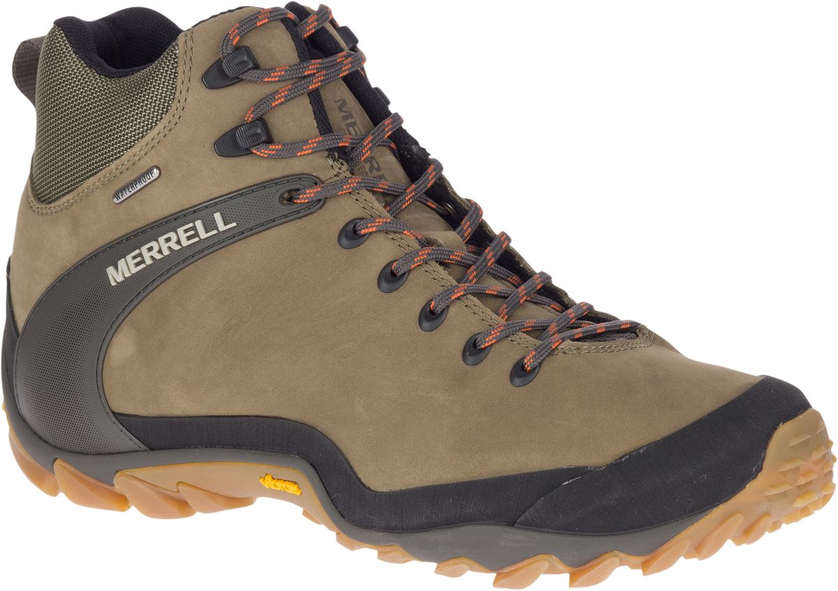 merrell leather hiking shoes