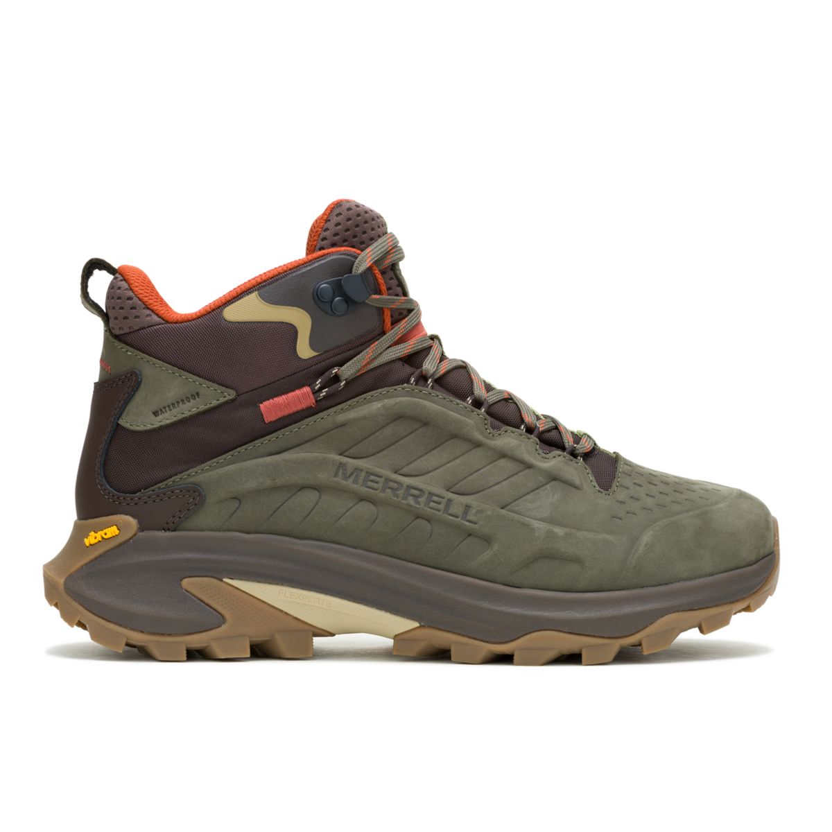 Moab Speed 2 Leather Mid Waterproof, Olive, dynamic 1