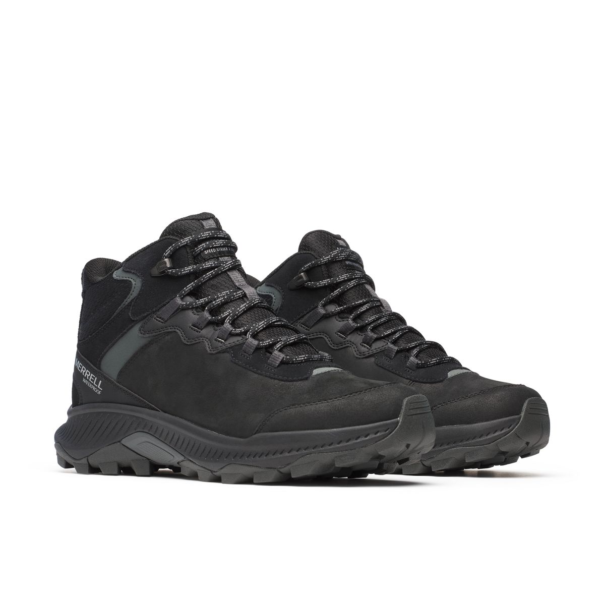 Speed Strike 2 Mid Leather Waterproof, Black, dynamic 2