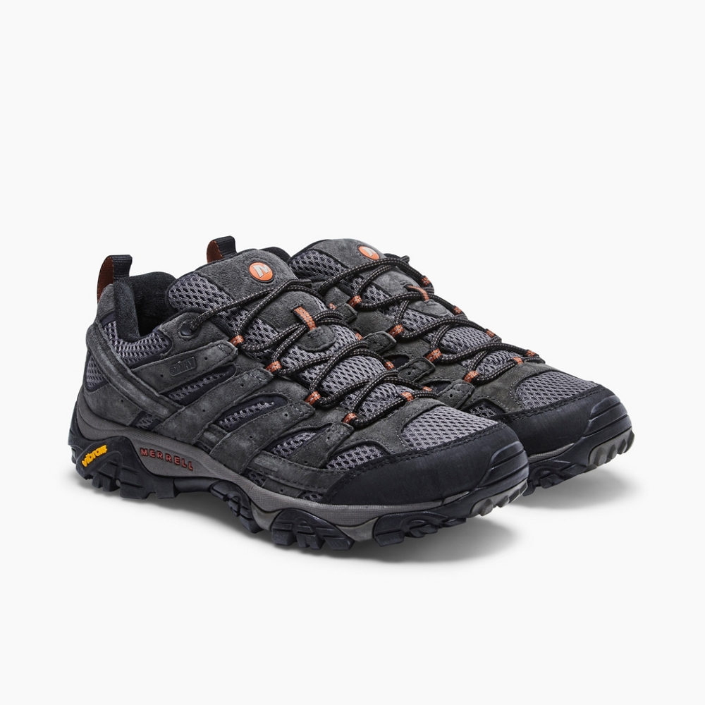 thumbnail 16  - Merrell Men Moab 2 Waterproof Hiking Shoes Suede,Leather-And-Mesh