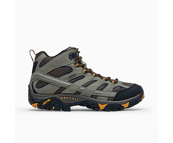 Merrell Moab 2 Mid Mens Black Gore Tex Walking Trekking Shoes Boots 