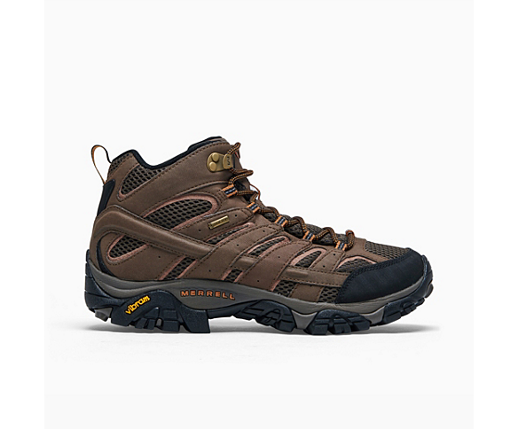 Merrell Moab 2 Smooth Gore-Tex Mens Walking Shoes Brown 