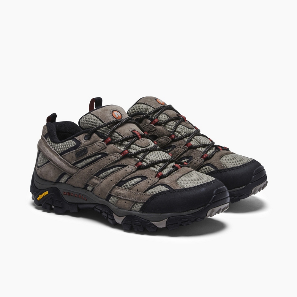 thumbnail 10  - Merrell Men Moab 2 Waterproof Hiking Shoes Suede,Leather-And-Mesh