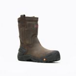 Strongfield Leather Pull On Waterproof Comp Toe Work Boot, Espresso, dynamic 4