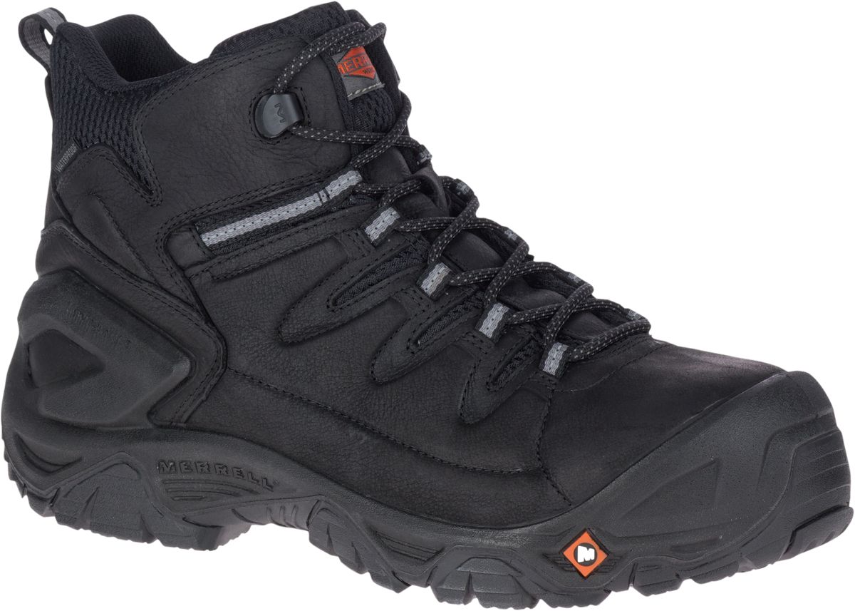 merrell black leather boots