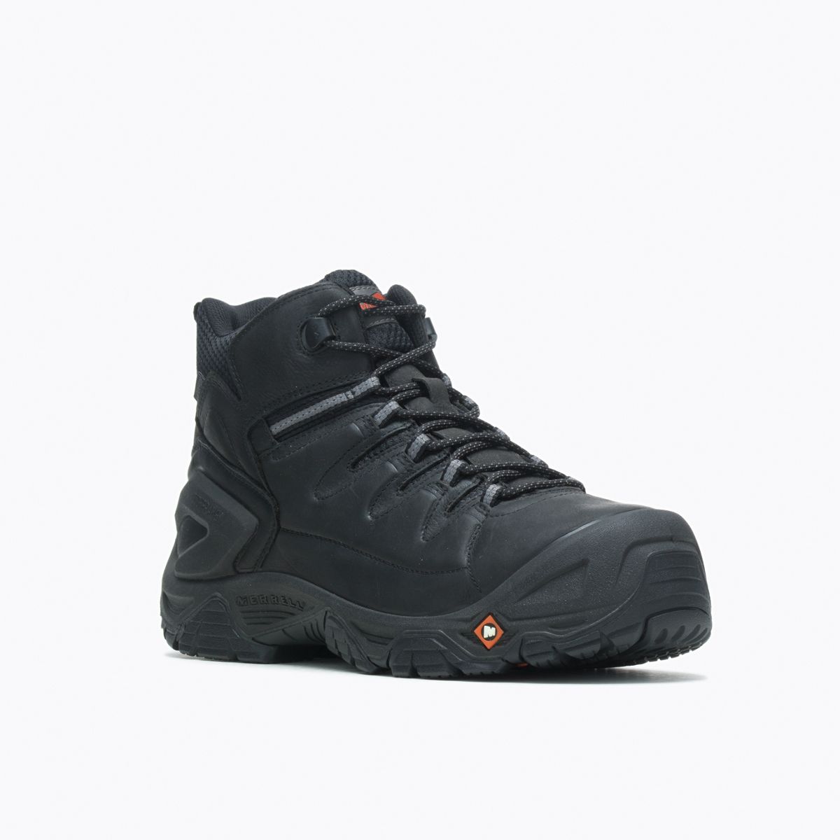 Strongfield Leather 6" Waterproof Comp Toe Work Boot Wide Width, Black, dynamic 4