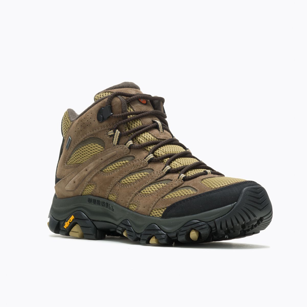 Merrell Moab 3 Smooth Mid GTX Gore-Tex Olive Green Men Outdoors Hiking  J036373