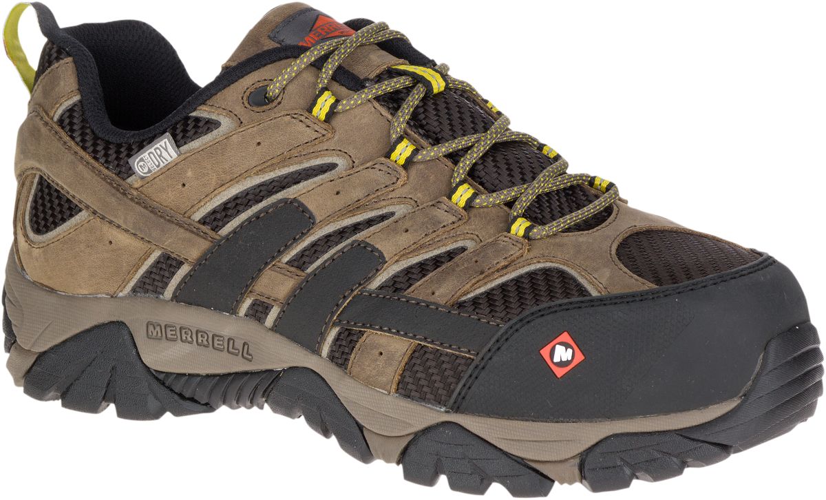 men's moab 2 vent waterproof comp toe work shoe