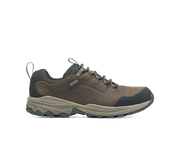 Walking Hiking Footwear Merrell Mens Forestbound Waterproof Shoe DARK EARTH 