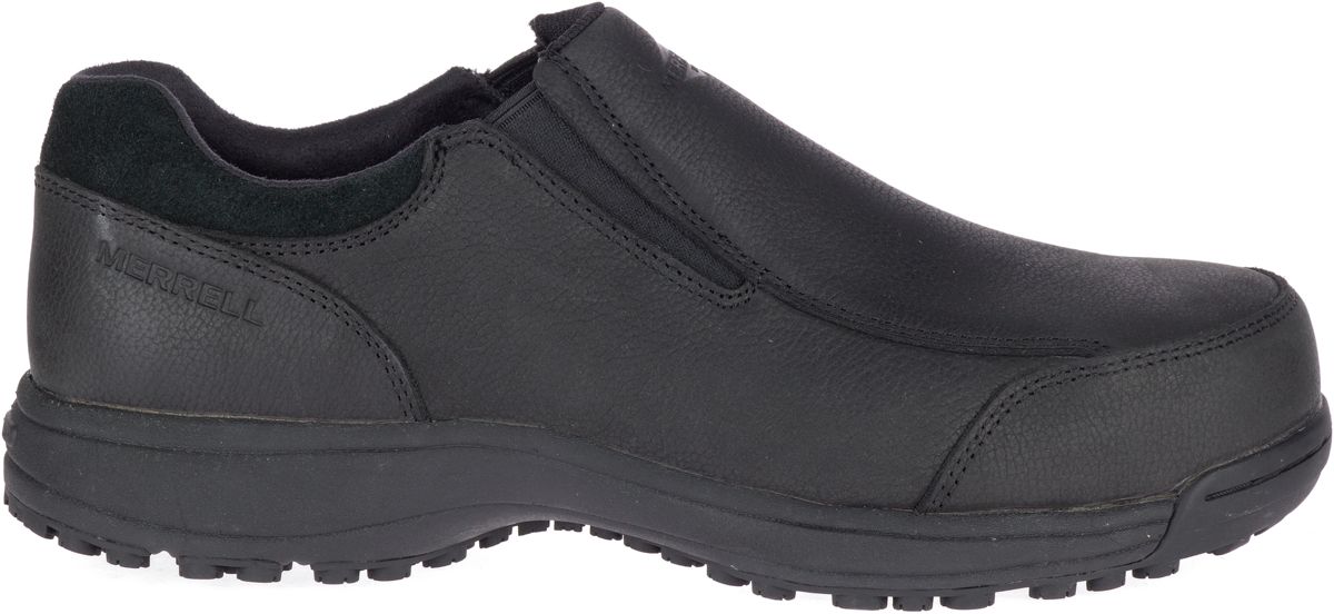 merrell steel toe slip on