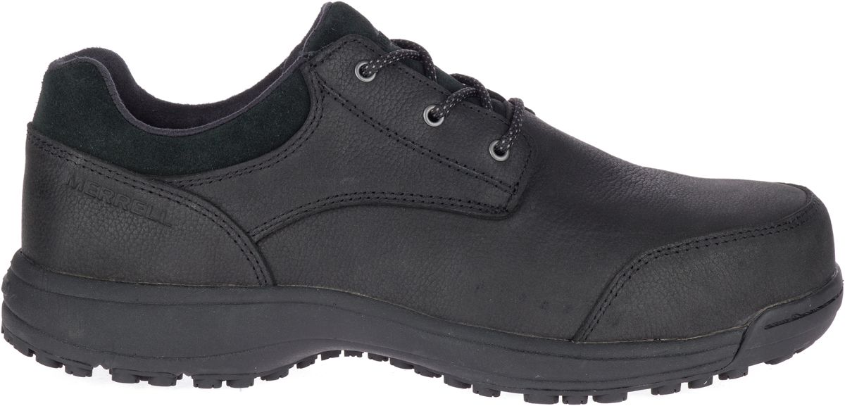 mens oxford work shoes black leather