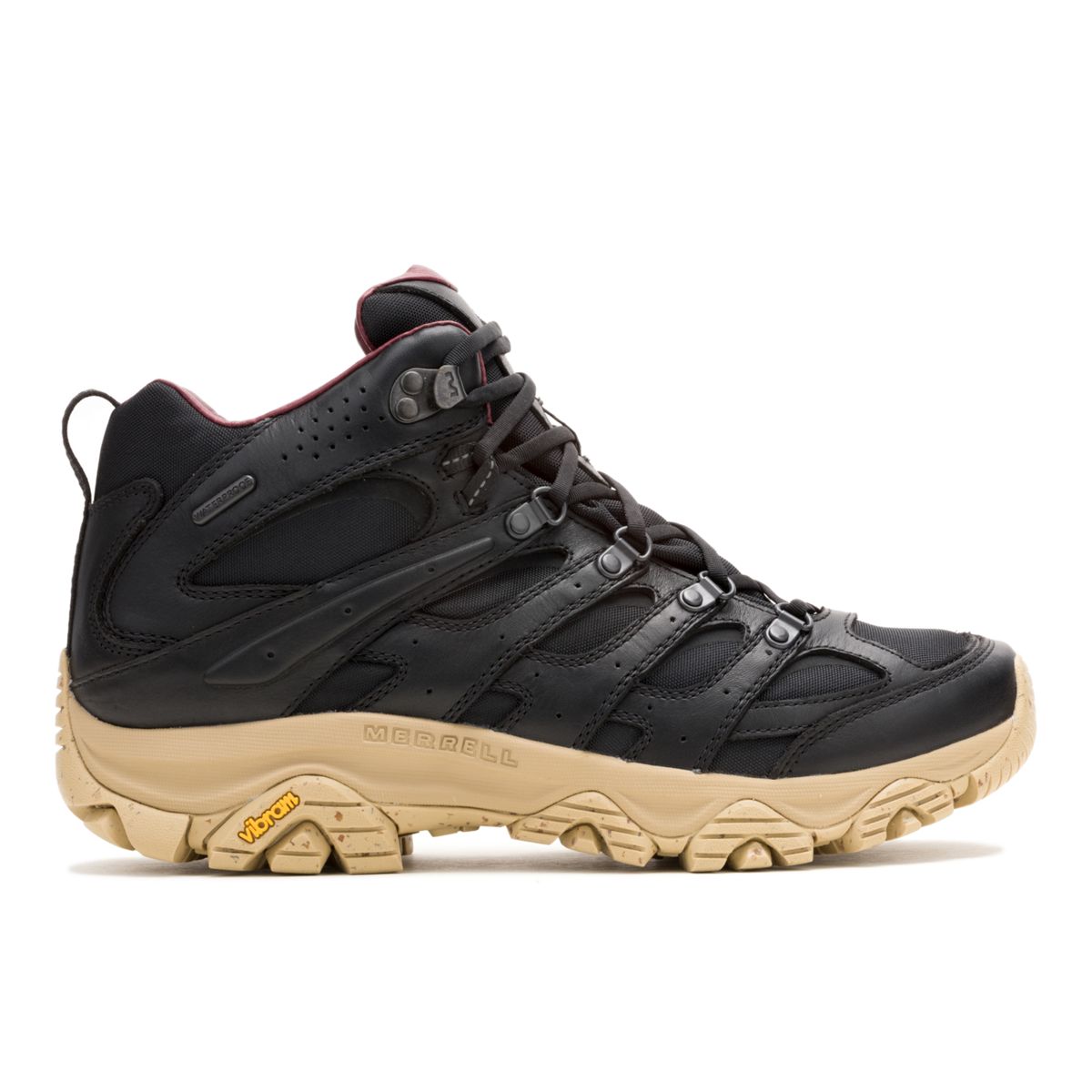 Moab 3 Mesa Luxe Leather Mid Waterproof, Black/Tan, dynamic 1