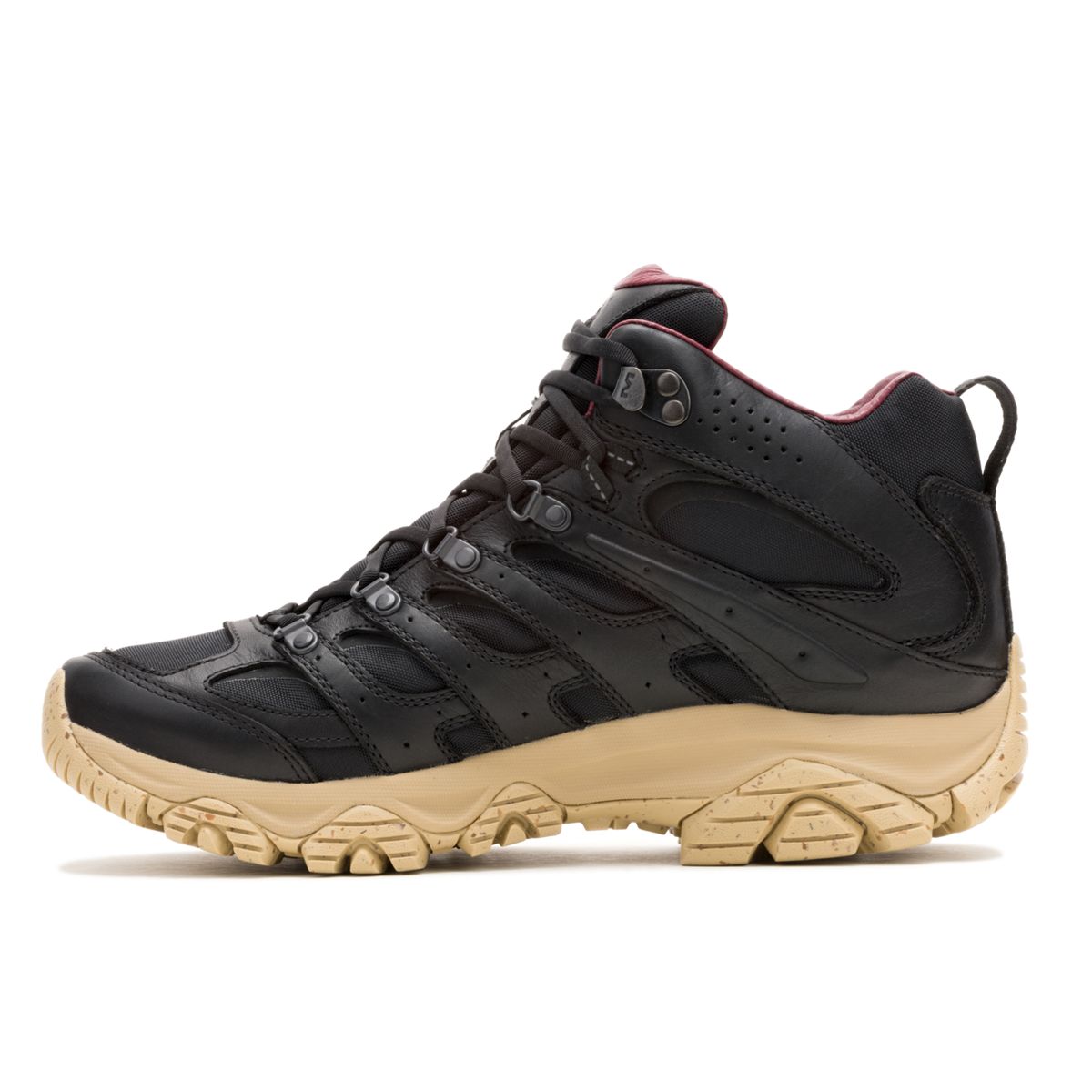 Moab 3 Mesa Luxe Leather Mid Waterproof, Black/Tan, dynamic 3