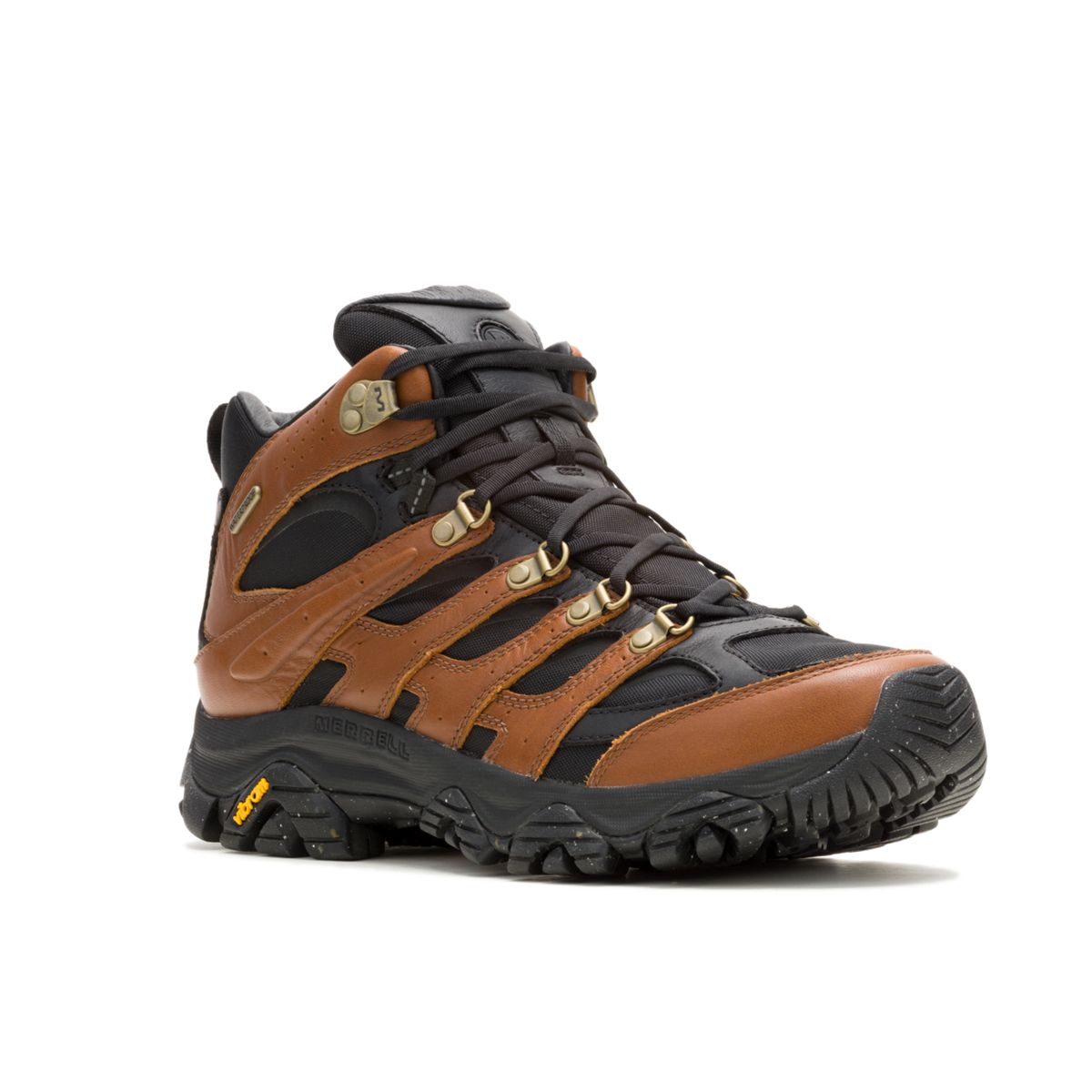 Moab 3 Luxe Leather Mid, Black/Brown, dynamic 2