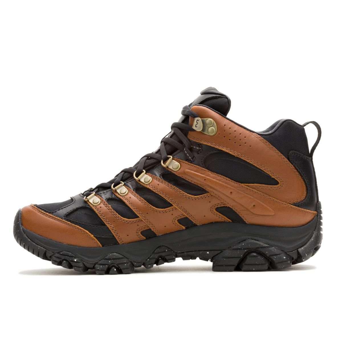 Moab 3 Luxe Leather Mid, Black/Brown, dynamic 3