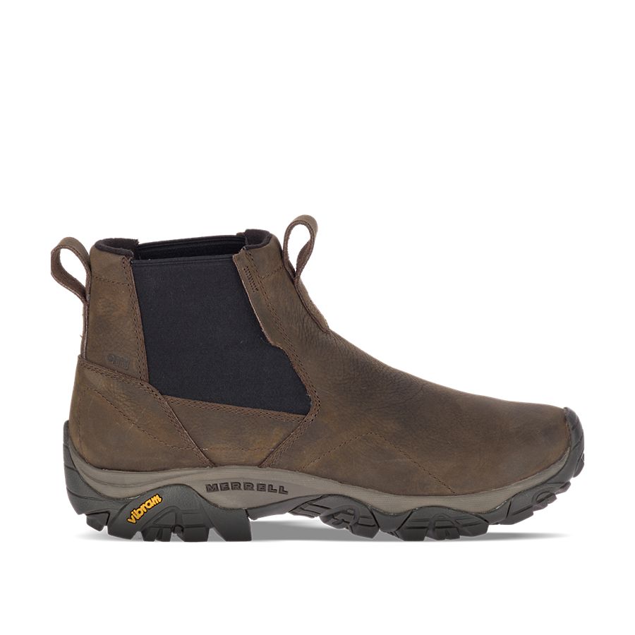 Men's Moab Adventure Chelsea Waterproof Wide Width Winter Casual Boots |  Merrell