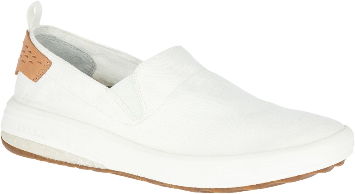 mens white canvas slip on shoes