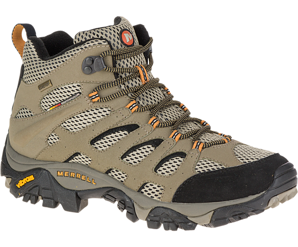 Men Moab Mid Gore Tex Hiking Shoes Merrell