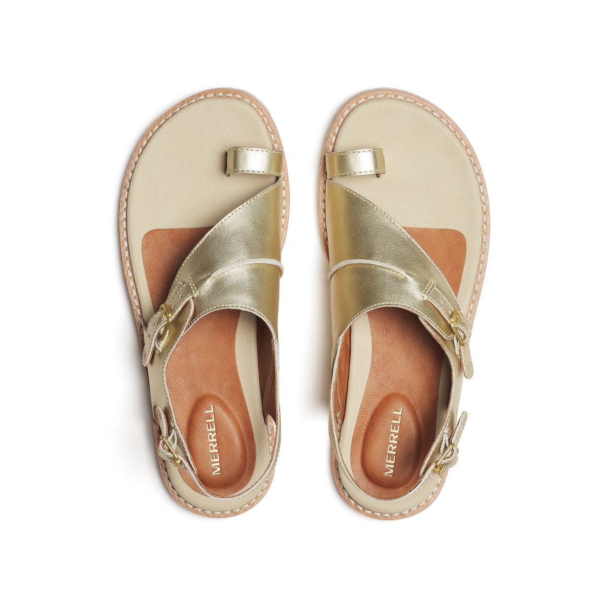 Haven Metallic Backstrap, Burlap, dynamic 3