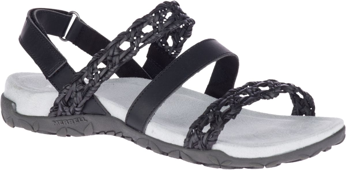 merrell black sandals womens