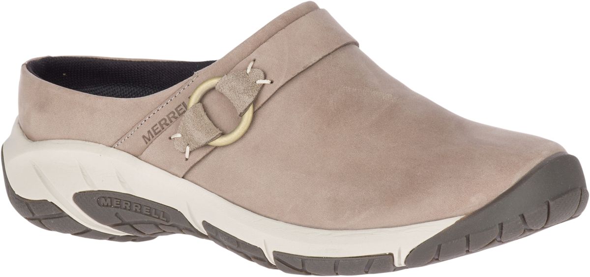 merrell leather slip on