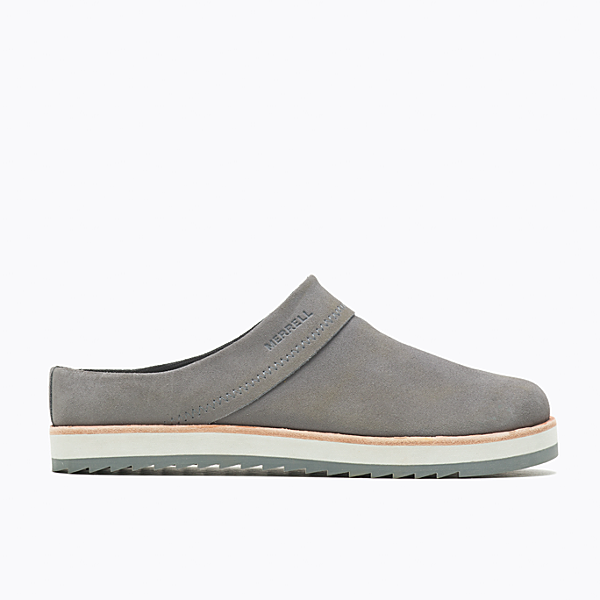Juno Clog Suede, Charcoal, dynamic