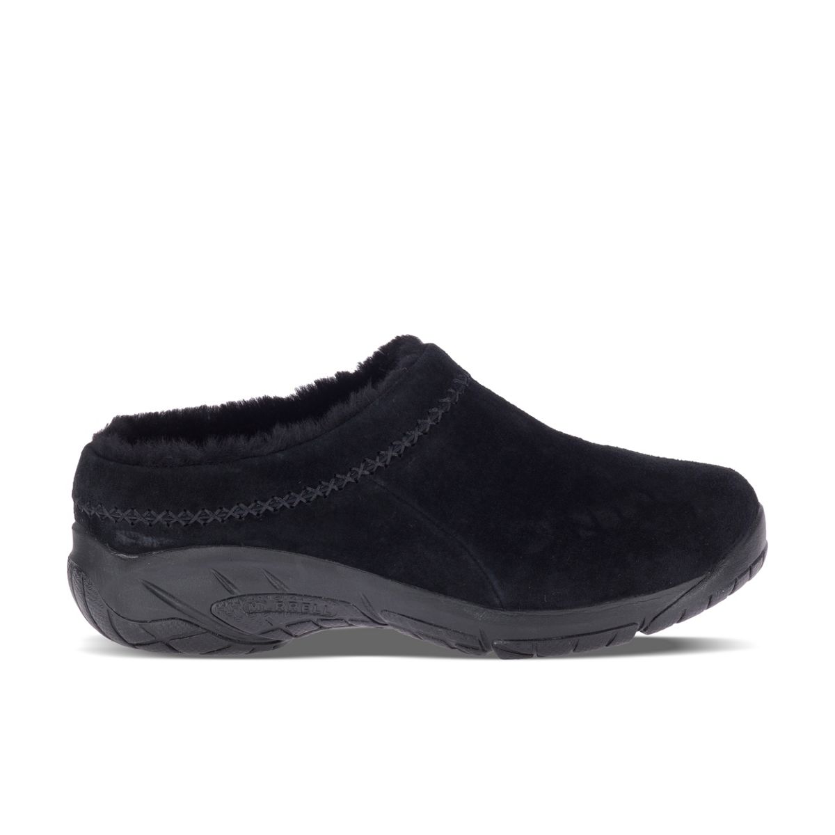 merrell comfort cozy lined suede clogs
