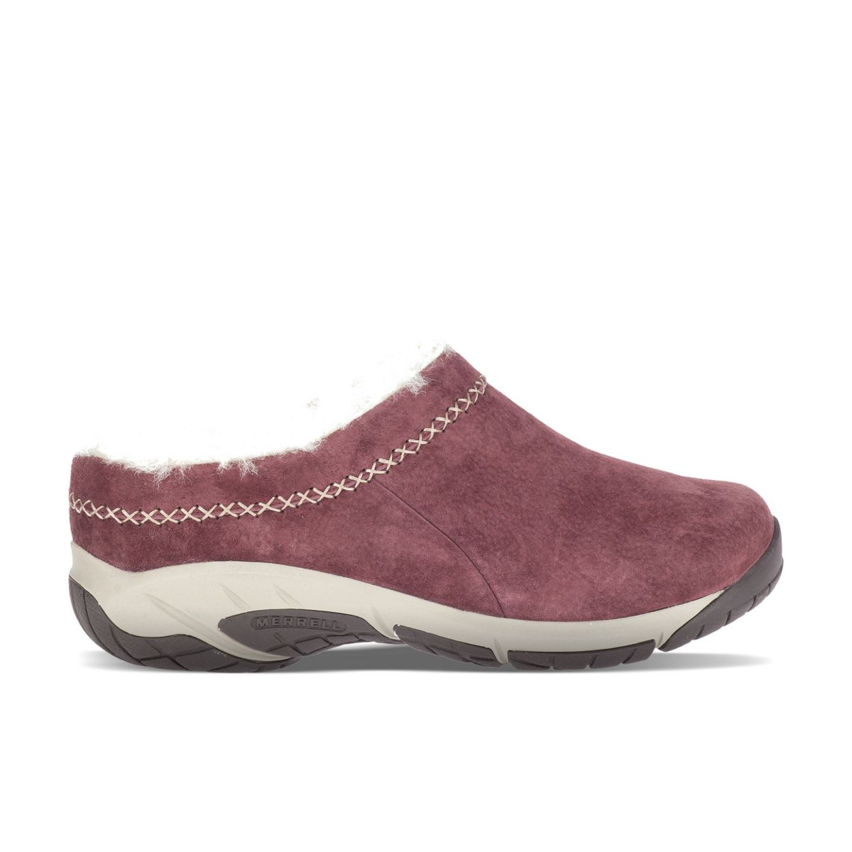 merrell sheepskin lined clogs