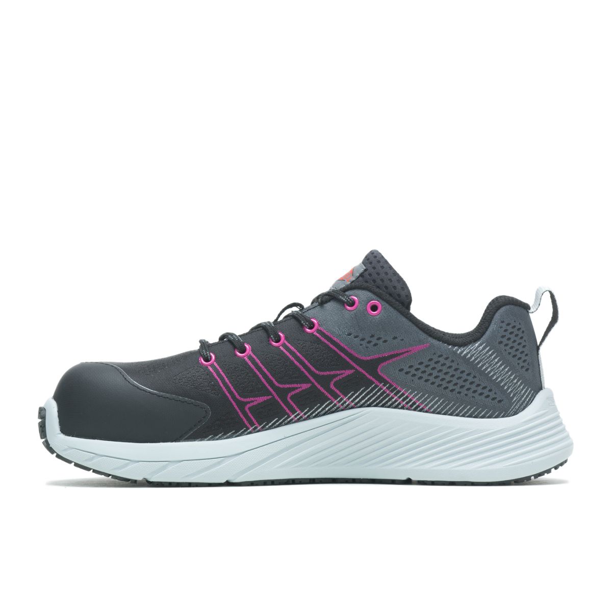 Moab Flight Carbon Fiber Work Shoe, Black/Fuchsia, dynamic 3