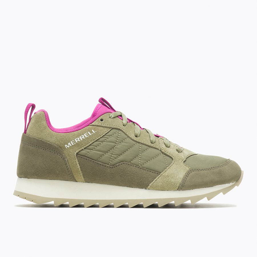 Alpine Sneaker, Olive/Fuchsia, dynamic 1